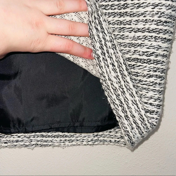 Ann Taylor LOFT NWOT White & Black Tweed High Rise Fitted Skirt 6 Women’s - Picture 5 of 11